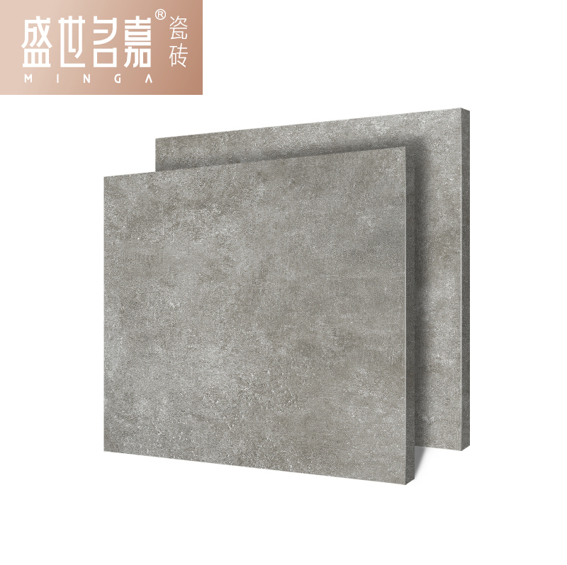 盛世名嘉瓷砖通体现代仿古瓷砖600x600 水泥中灰